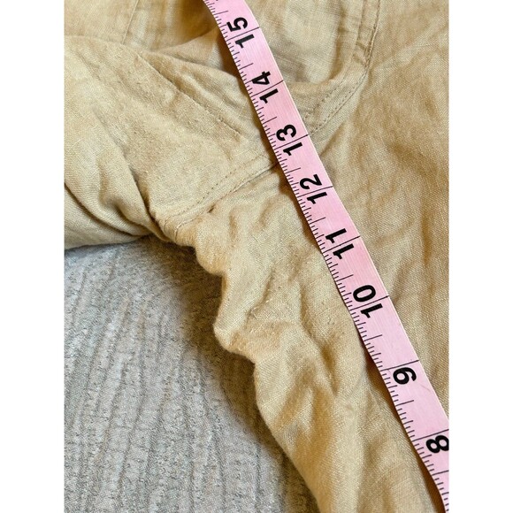 E•col•o•gie Tan linen shorts size 16 - Picture 4 of 4